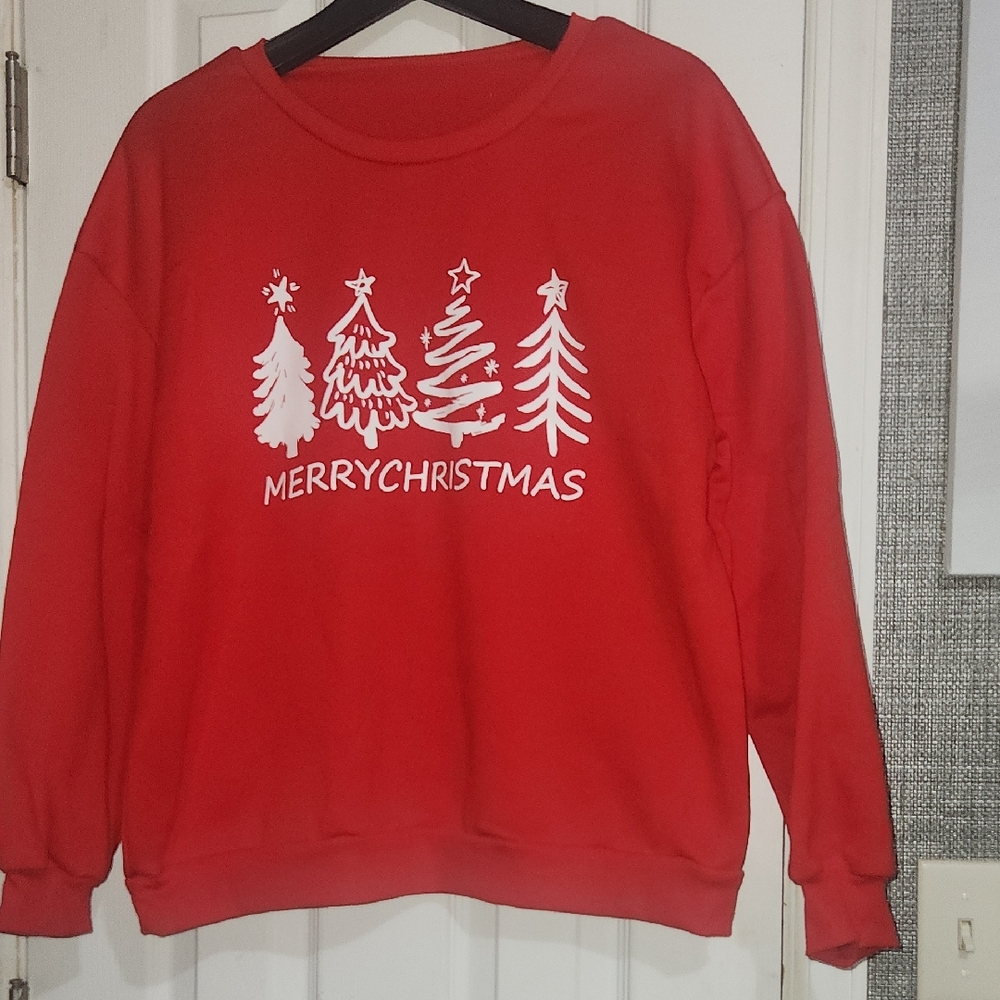 Red Merry Christmas Sweatshirt